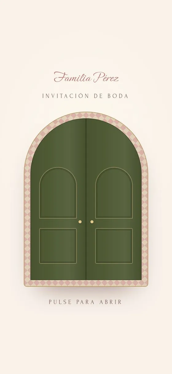 Mediterránea: unas puertas verdes en un arco
